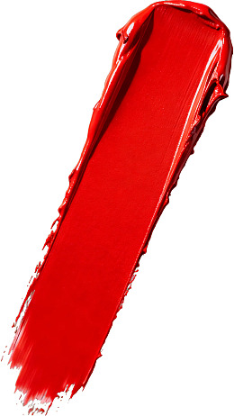 鲜红色唇釉涂抹痕迹图片