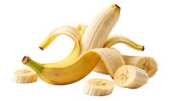 新鲜香蕉切片与剥皮展示