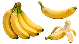 新鲜香蕉组合展示图片