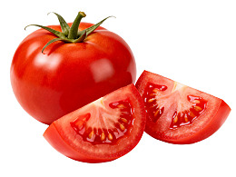 新鲜红番茄及其切片图片