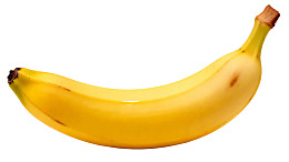 一根成熟的黄色香蕉图片