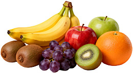 多种新鲜水果组合展示