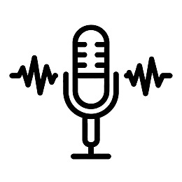 麦克风与声波图标图片