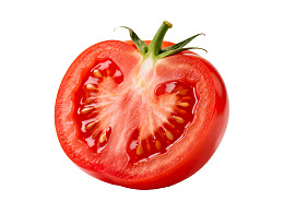 切开的红色番茄特写图片