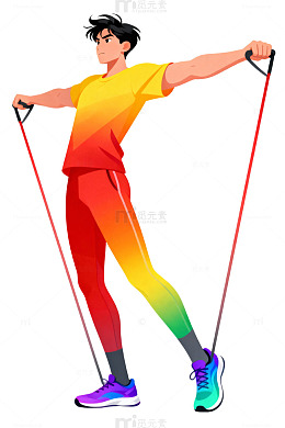 彩虹运动健身男30