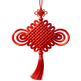 红色中国结挂饰图片