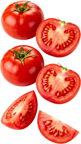 新鲜番茄切片展示图片