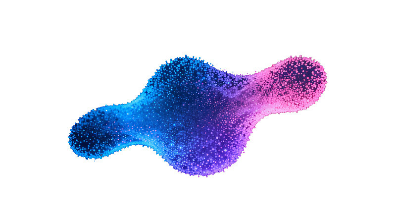 蓝紫渐变抽象流体图案