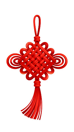 红色中国结挂饰图片