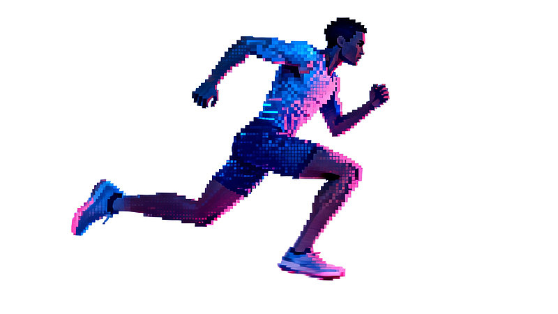 运动员奔跑瞬间图片