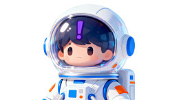 卡通宇航员头盔特写图片