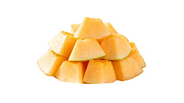 切块哈密瓜堆叠展示图片