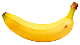 一根成熟的黄色香蕉图片