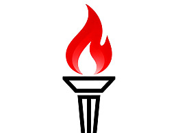火炬火焰图标设计图片
