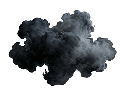 黑色烟雾云状物图片