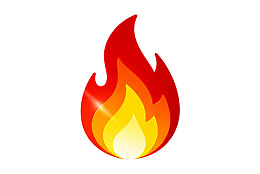 火焰图标设计简洁生动
