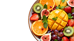 色彩缤纷的水果拼盘图片