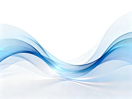 蓝色波浪形抽象背景图案