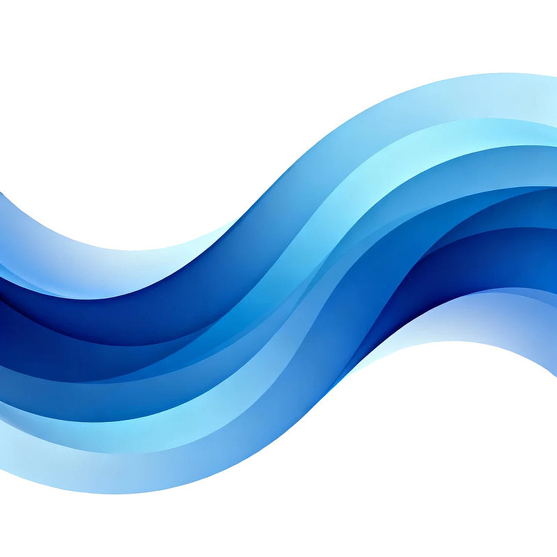 蓝色波浪抽象背景图案