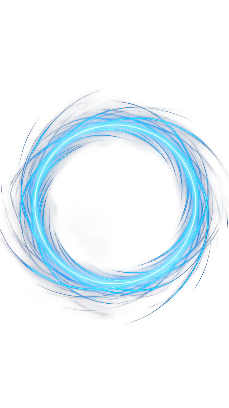 蓝色光圈动态漩涡图案