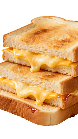 金黄芝士吐司三明治图片