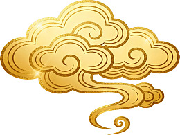 金色祥云图案设计图片
