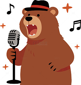 小熊唱歌卡通