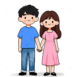 情人节牵手情侣