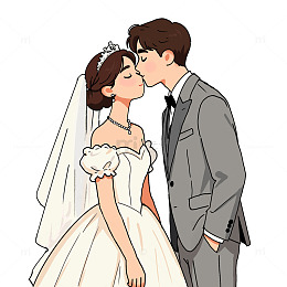 情人节情侣亲吻