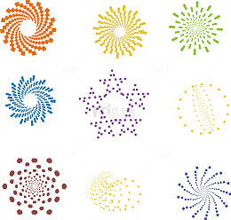 波点装饰图案背景