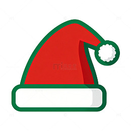 卡通圣诞帽简笔画素材