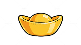 金色元宝图案