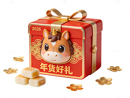 新年年货礼盒牛年礼品包装