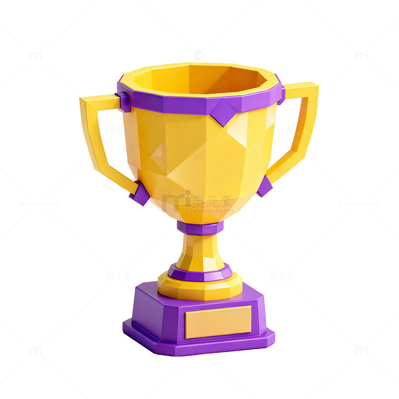 卡通金色奖杯设计元素