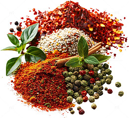 五彩香料美食摄影图片