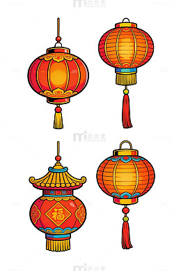 中国传统节日灯笼设计素材