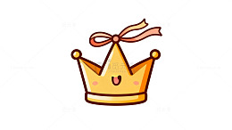 可爱卡通皇冠插图