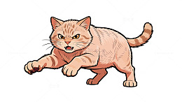 凶猛的小猫咪
