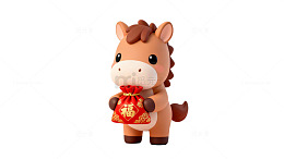 可爱的马卡通形象祝福素材