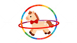 卡通木马旋转玩具设计图