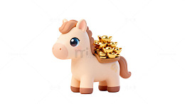 卡通小马摆件