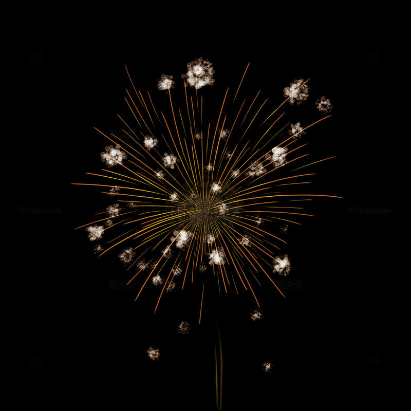 矢量放射节日烟花炫彩装饰