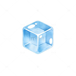 透明冰块图标设计