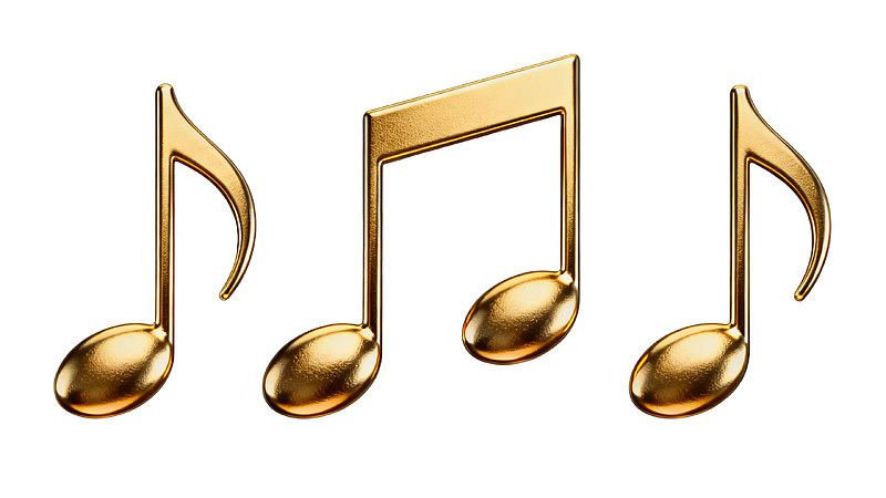 金色音符图标设计图片