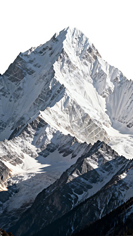 雪山巍峨壮丽景色图片