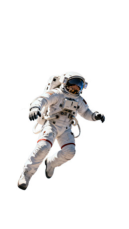 宇航员太空行走图片