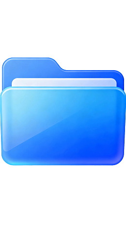 蓝色文件夹图标图片