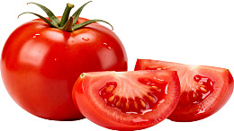 新鲜红番茄及其切片图片