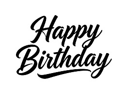 手写体生日快乐文字图片