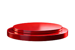 红色圆形展示台图片